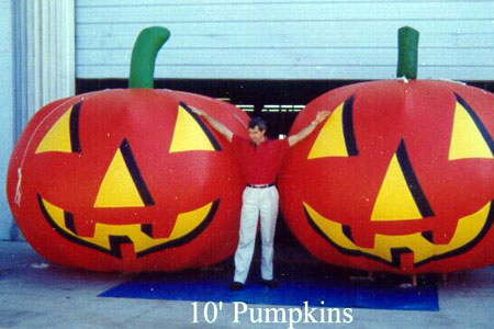 10' Scary Pumpkins - Halloween