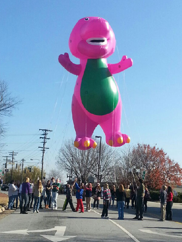 Helium Parade Balloons Barney
