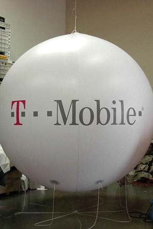 10' T Mobile Helium Balloon